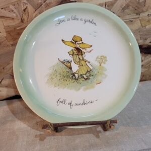 Holly Hobbie Plate Love Is Like A Garden Full Of Sunshine